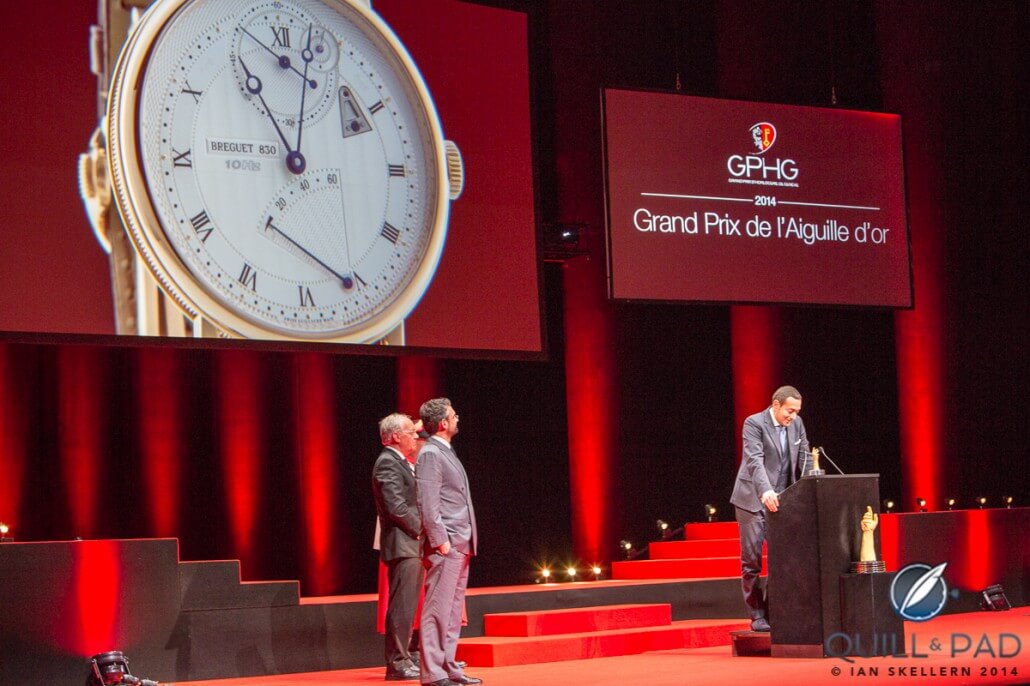 The top prize, the Aiguille d'Or, went to the Breguet Classique Chronométrie