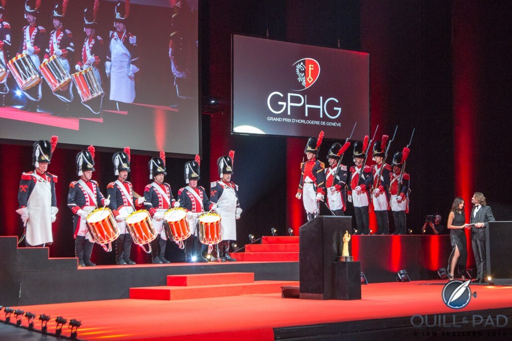 Guard of honor at the 2014 Grand Prix d’Horlogerie de Genève