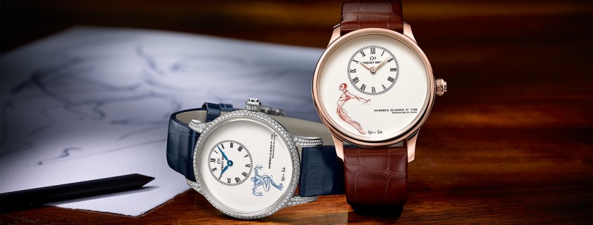 "Le Vautour" and "Le Chef" Petite Heure Minutes by Jaquet Droz in homage to the Bejart Ballet