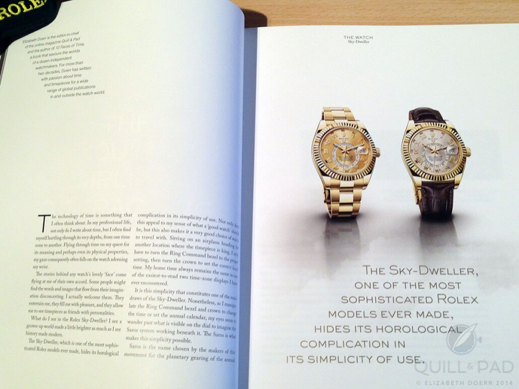 The Rolex magazine issue #3 with cover story on the Sky-Dweller by yours truly