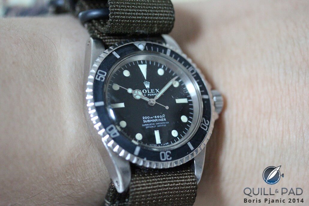 Rolex Submariner 5512 on the wrist