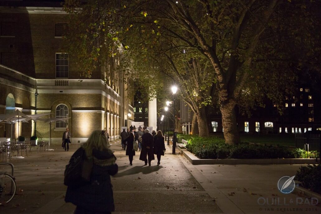  Guests heading toward SalonQP 2014 at the  Saatchi Gallery in London