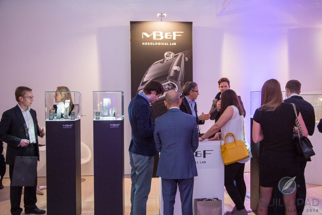 The MB&F stand at SalonQP 2014