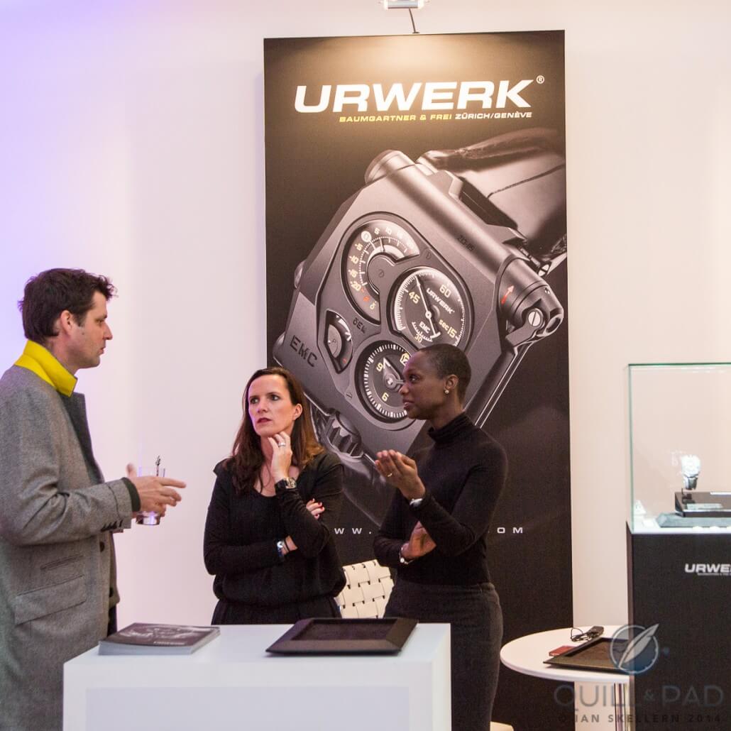 Team Urwerk just before the doors opened to SalonQP 2014