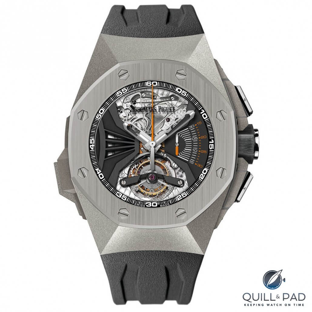 One-off Royal Oak Concept watch by Audemars Piguet featuring minute repeater, tourbillon and column-wheel chronograph