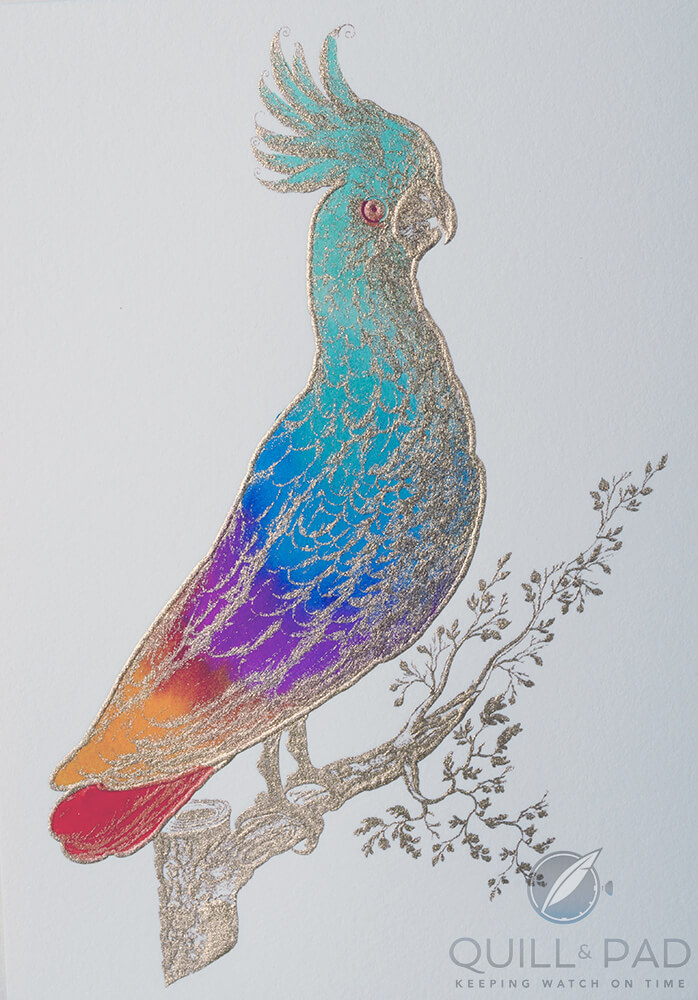 Intricately patterned cockatoo by Bernard Maisner