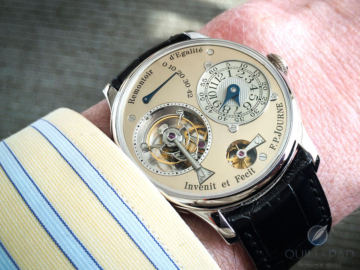 It’s good to have friends: the author’s early F.P. Journe Tourbillon Souverain, bought from a friend