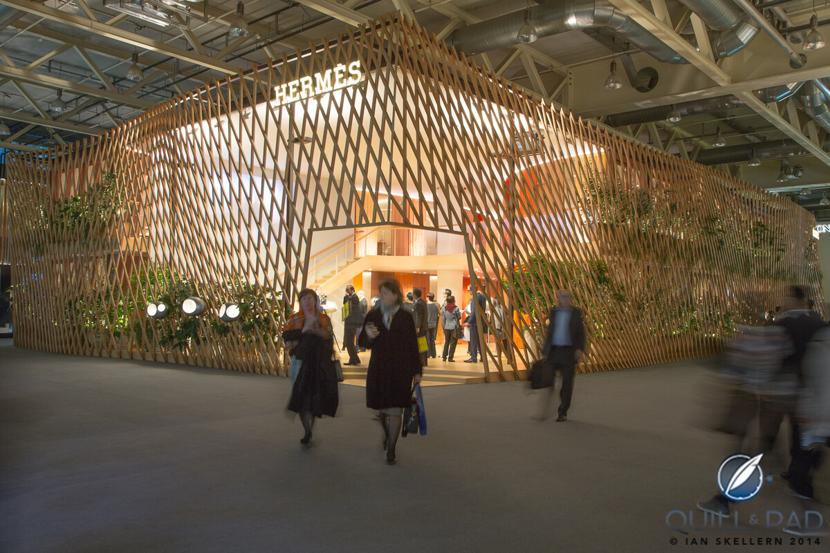The striking Hermés stand at Baselworld