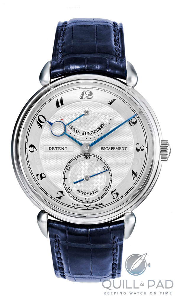 The Urban Jürgensen UJSP8, the world's first serial wristwatch with pivoted detent escapement