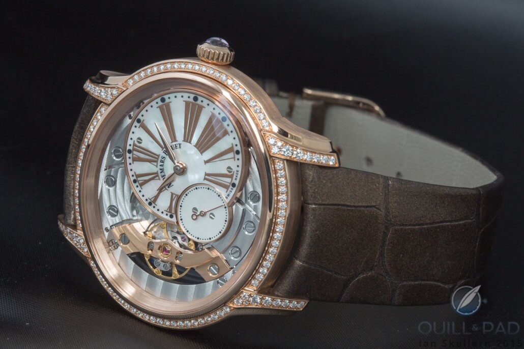 Audemars Piguet Millenary Woman in red gold with mother of pearl dial