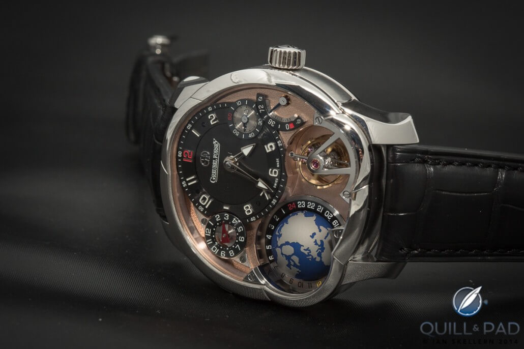 Greubel Forsey GMT with red gold dial