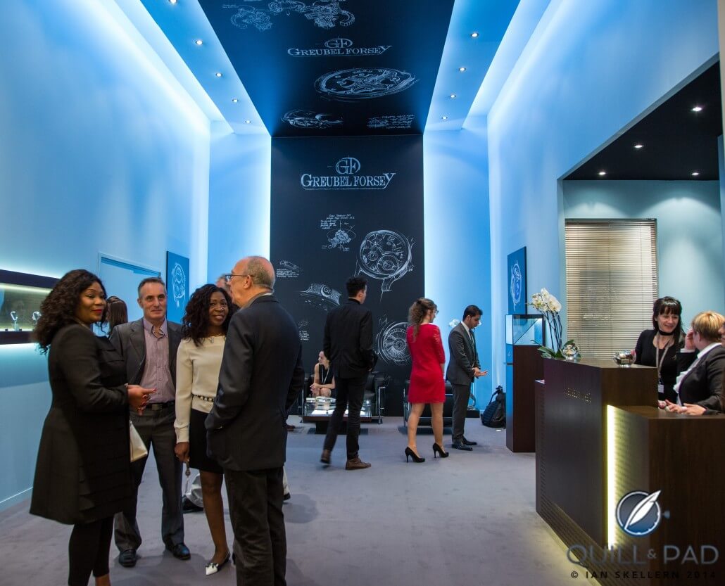 The Greubel Forsey stand at the 2014 SIHH