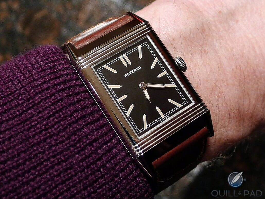 The Jaeger-LeCoultre Tribute to Reverso 1931 on the author’s wrist