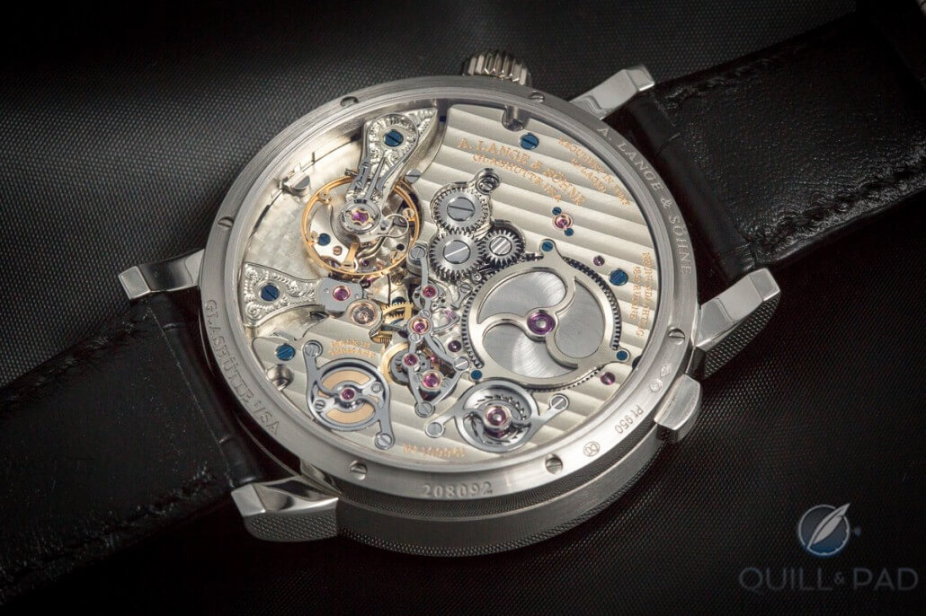 Movement of the A. Lange & Söhne Zeitwerk Minute Repeater