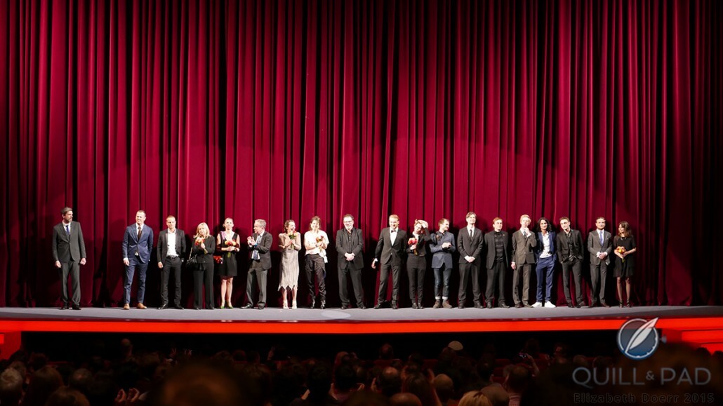 The cast and crew of the film 'Victoria,' which premiered at the 2015 Berlinale
