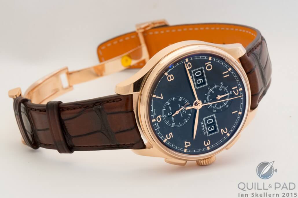 IWC Portugieser Perpetual Calendar Digital Date-Month Edition in 18-karat red gold with black dial