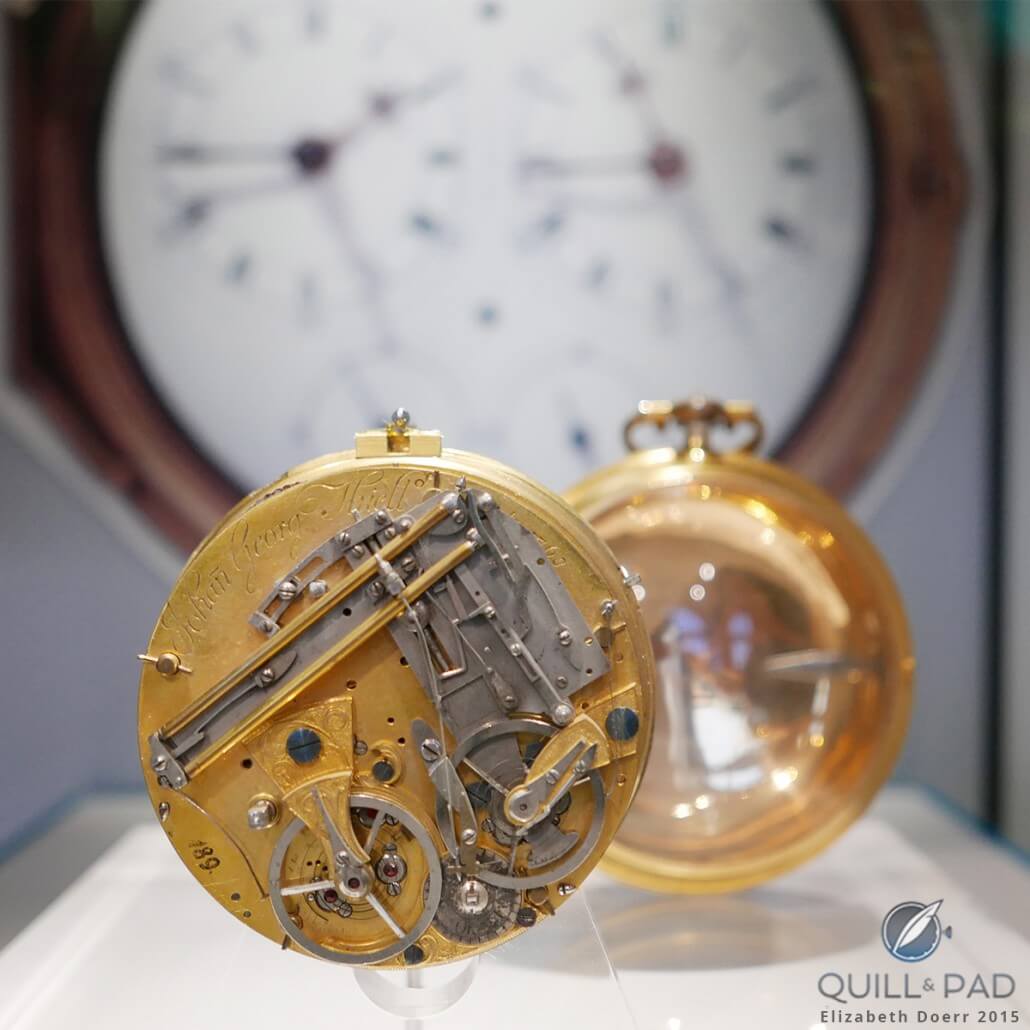 Also on display: chronometer number 1 by Johann Georg Thiell from 1768, the oldest known German marine chronometer
