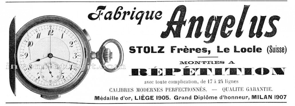 1914 advertisement for Angelus