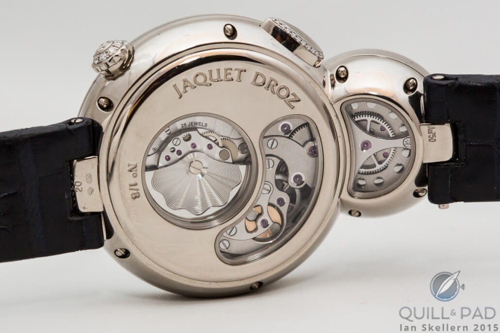 The back of Jaquet Droz's Lady 8 Flower
