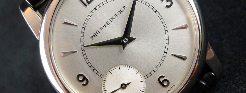 Up close and personal: Philippe Dufour Duality dial desktop photo
