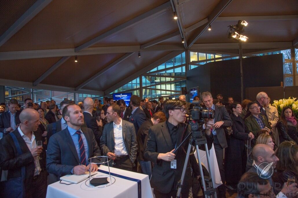 The well-attended Baselworld press conference Ulysse Nardin hosted to announce the partnership with Artemis Racing
