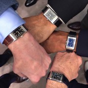 Jaeger-LeCoultre Reversos on the wrist at the 2014 ovarian cancer awareness event