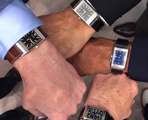 Jaeger-LeCoultre Reversos on the wrist at the 2014 ovarian cancer awareness event