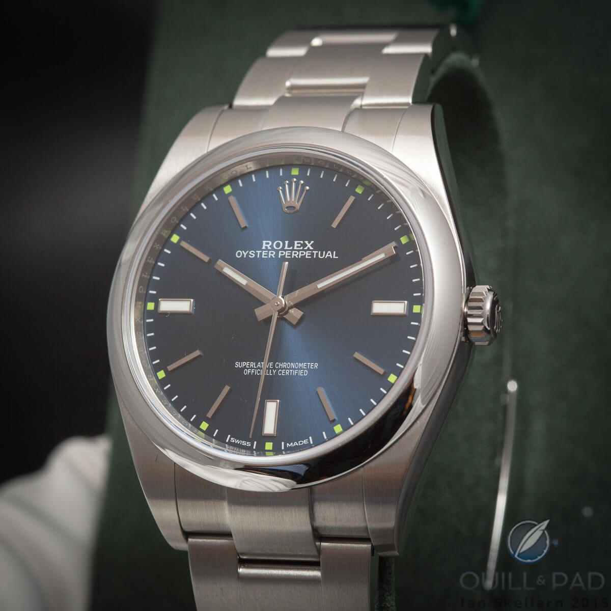 Rolex Oyster Perpetual with blue dial
