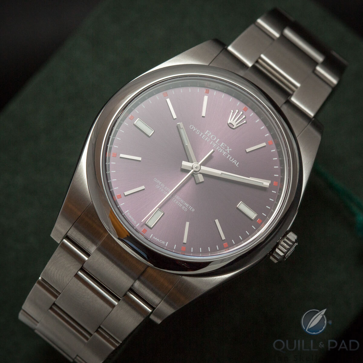 Rolex Oyster Perpetual with Red Grape dial