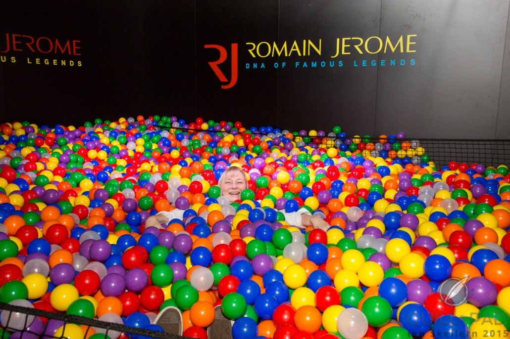 Very popular ball pool at Romain Jerome