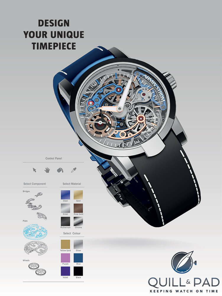If you win the Gumball 3000 charity bid, you can design your own Armin Strom watch
