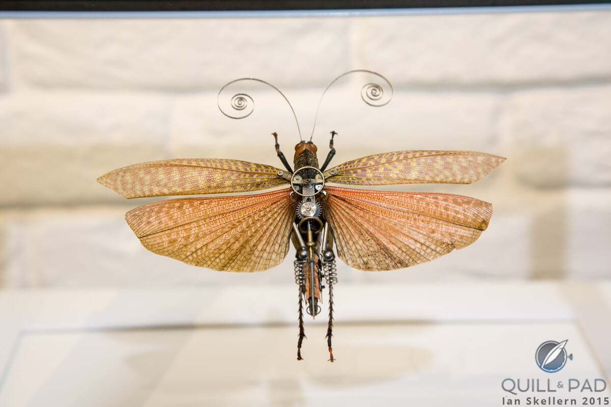 A Gaby Wormann MeCre Cricket at MB&F's M.A.D. Gallery