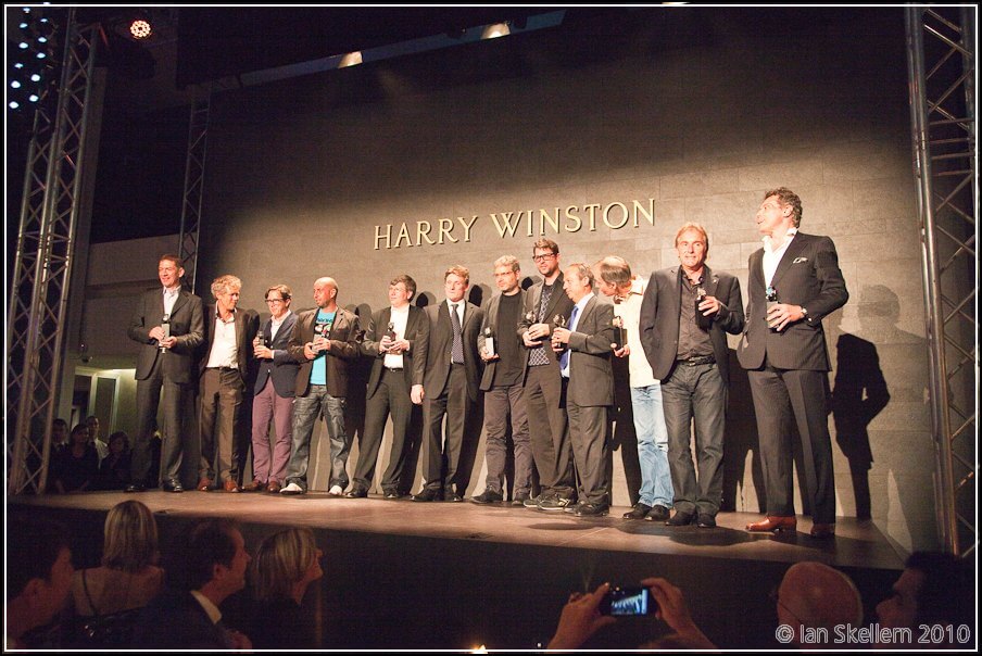 The Opus 1 to Opus 10 creators at the Harry Winston tenth anniversary celebration of the Opus series