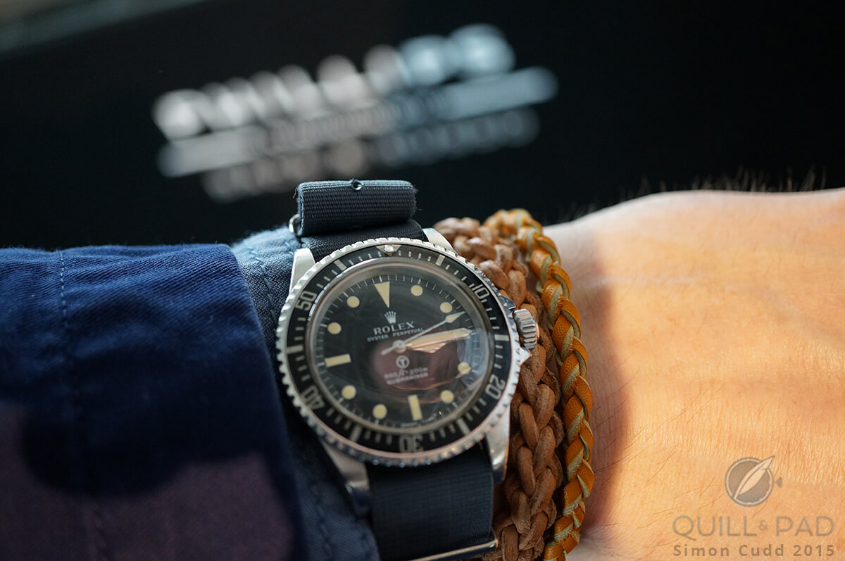 This Rolex “T Dial” Milsub Submariner Reference 5513 from 1975 sold for 87,500 Swiss francs