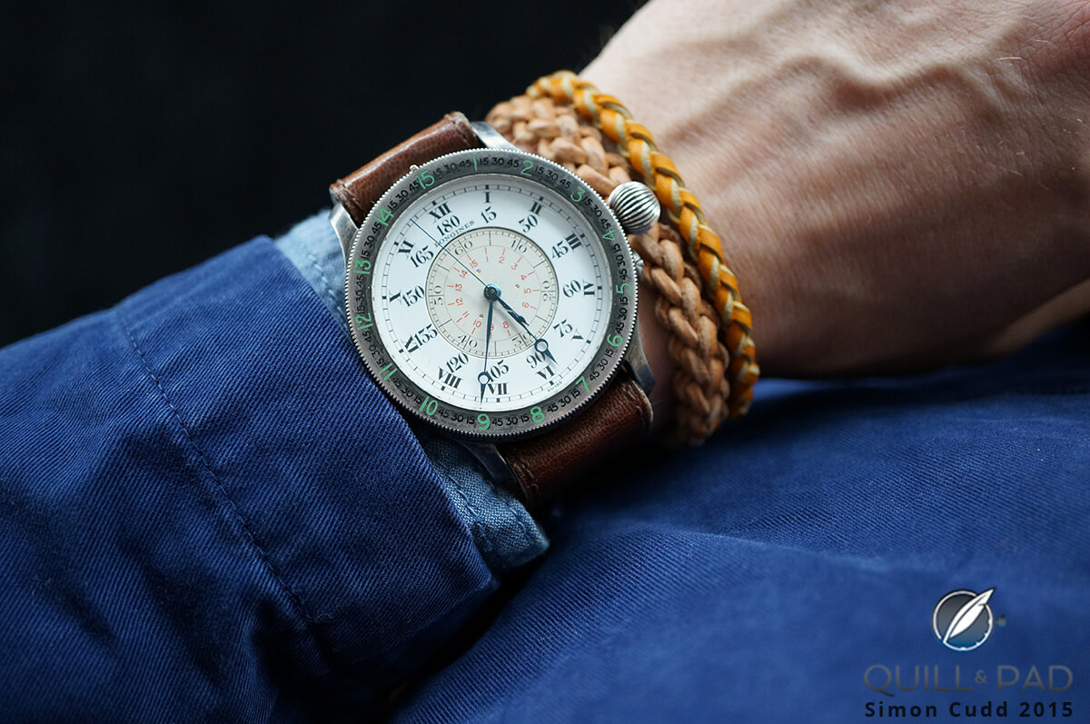This 1931 Longines Lindbergh Hour Angle from 1931 sold for 143,000 Swiss francs