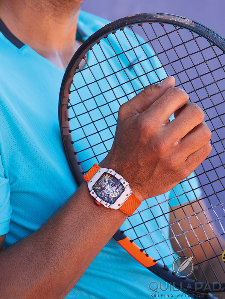 Richard Mille RM 27-02 RN in its natural habitat: on Rafael Nadal's wrist