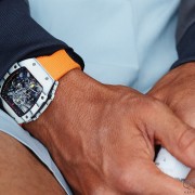 wristshot: Richard Mille RM27-02 RN on the wrist of Raphael Nadal