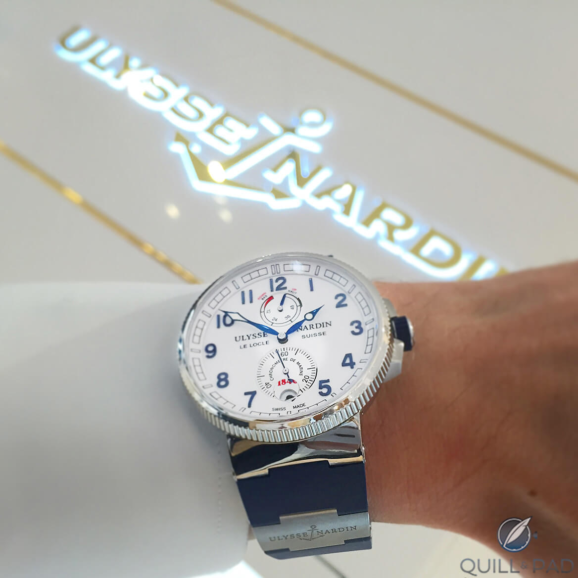 Ulysse Nardin Marine Chronometer on Hartmut Kraft's wrist