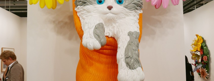 "Cat on a Clothesline" by Jeff Koons. Cute, but is it 10 million dollars of cuteness?