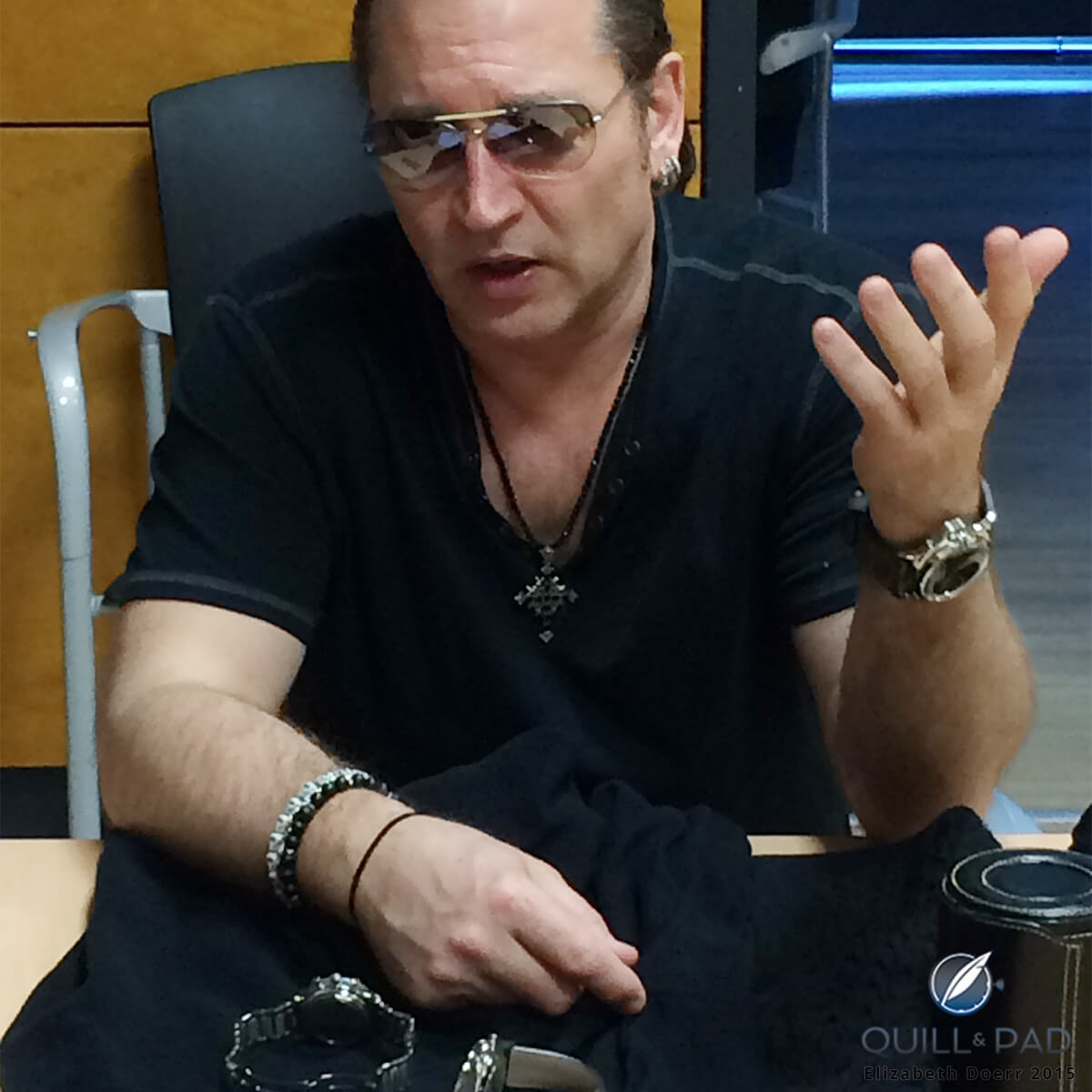 Eric Singer: drummer for rock band Kiss and knowledgable watch collector