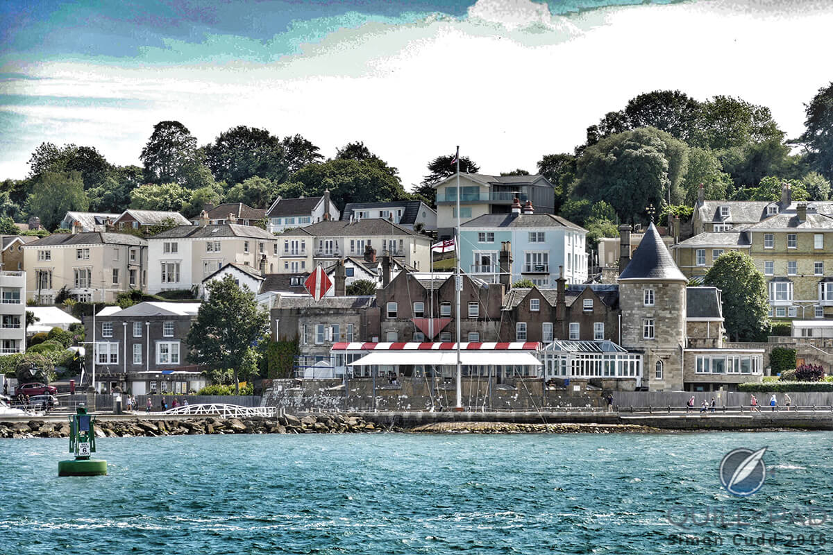 The Royal Yacht Squadron was originally founded in 1815 by 42 sea-yachting gentlemen who met in Cowes twice a year; Queen Elizabeth II is the patron of the now 200-year-old club