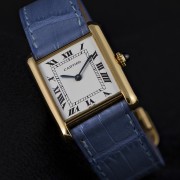 Cartier Tank with custom Camille Fournet strap