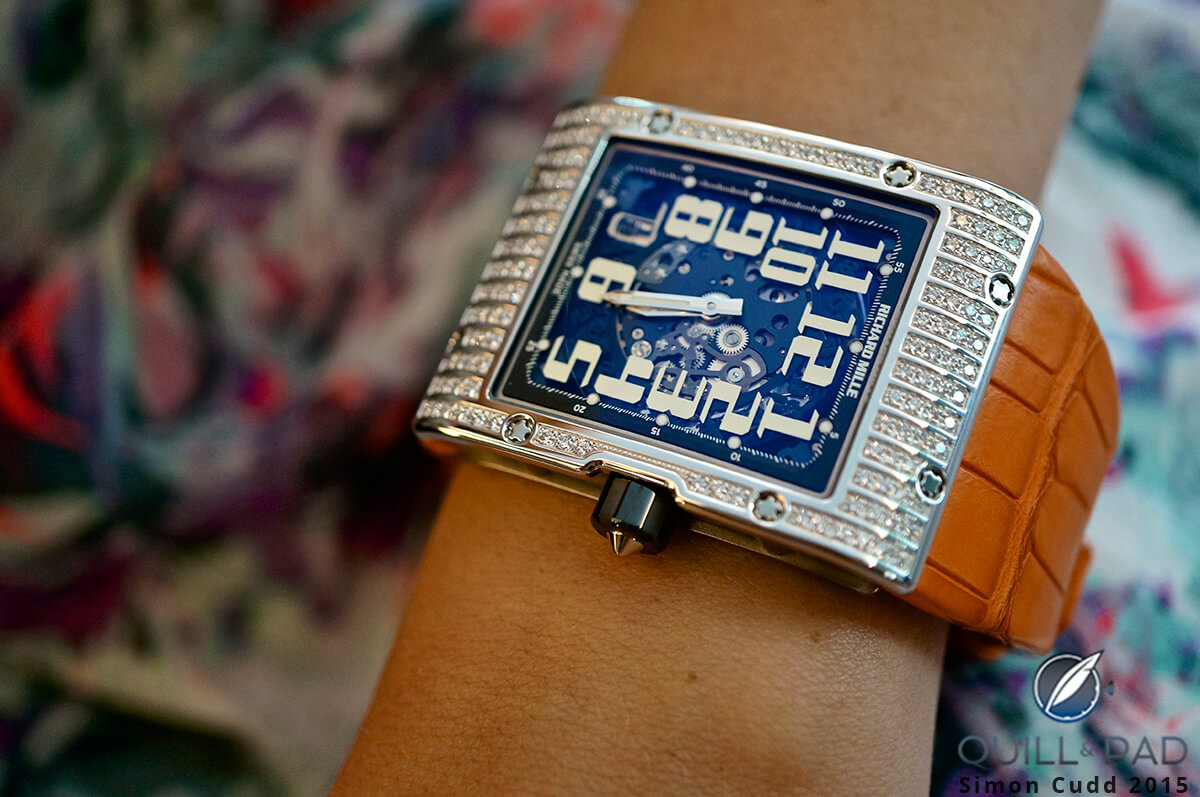 The Richard Mille RM-016 Automatic Extra-Flat at Harrod's pop-up store