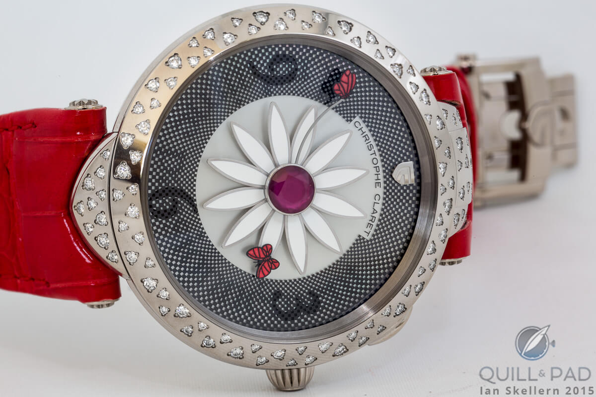 Christophe Claret Marguerite in white gold with flocon-set diamonds