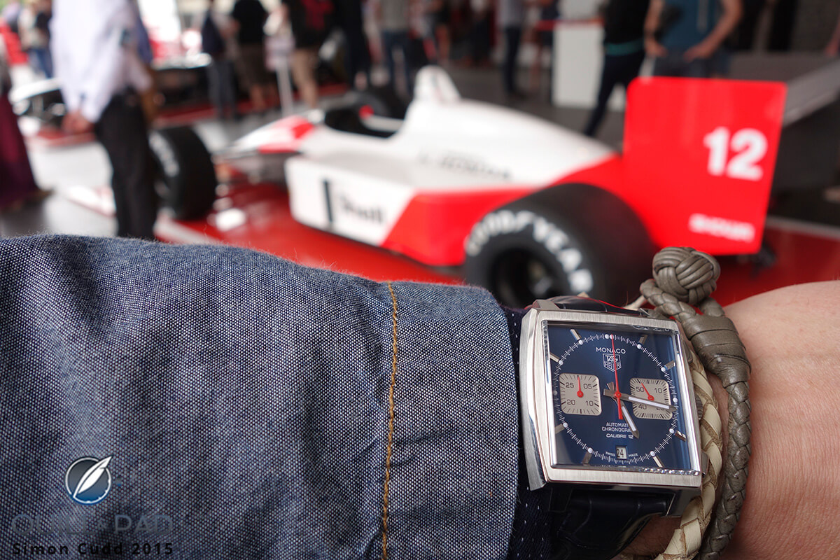 TAG Heuer Monaco Calibre 12 at the 2015 Goodwood Festival of Speed