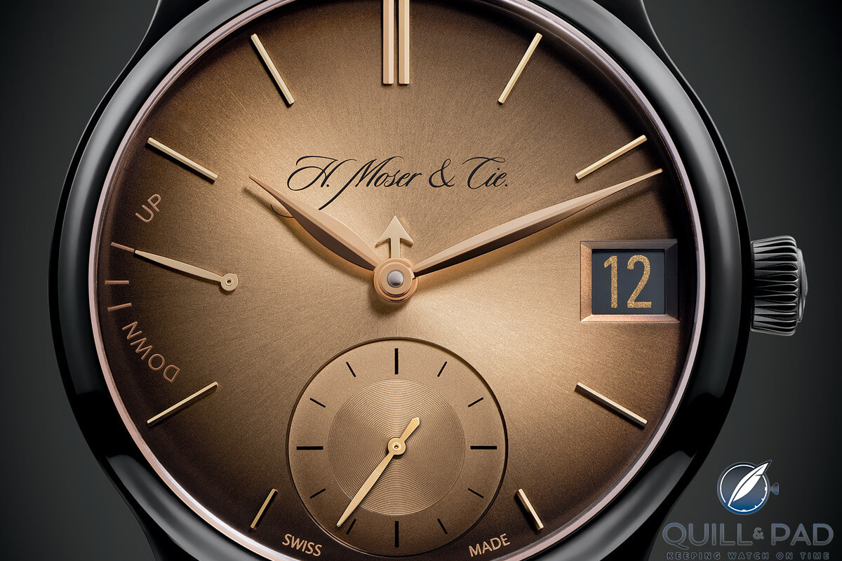 Dial of the H. Moser & Cie Endeavour Perpetual Calendar Golden