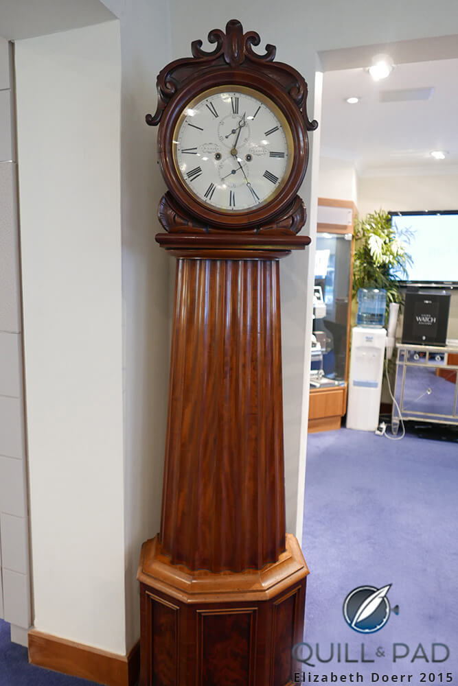 J.R. Laing clock at the Laing watch store in Edinburgh