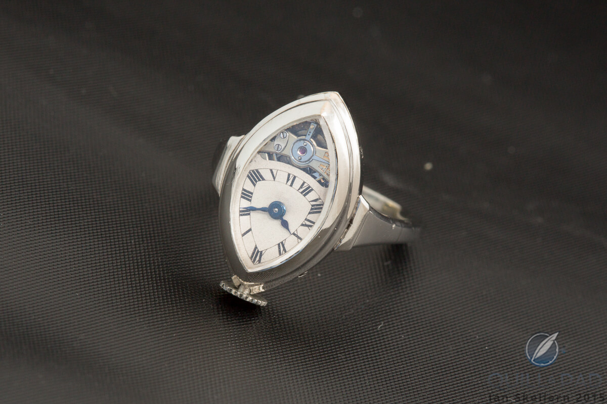 Jaeger-LeCoultre ring watch powered by Caliber 105