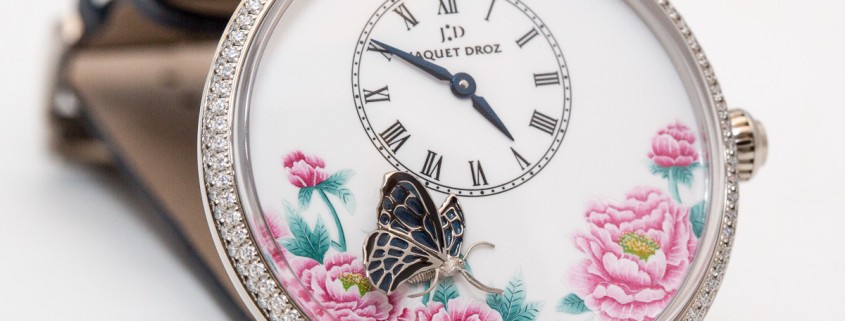 The Jaquet Droz Butterfly Journey in white gold