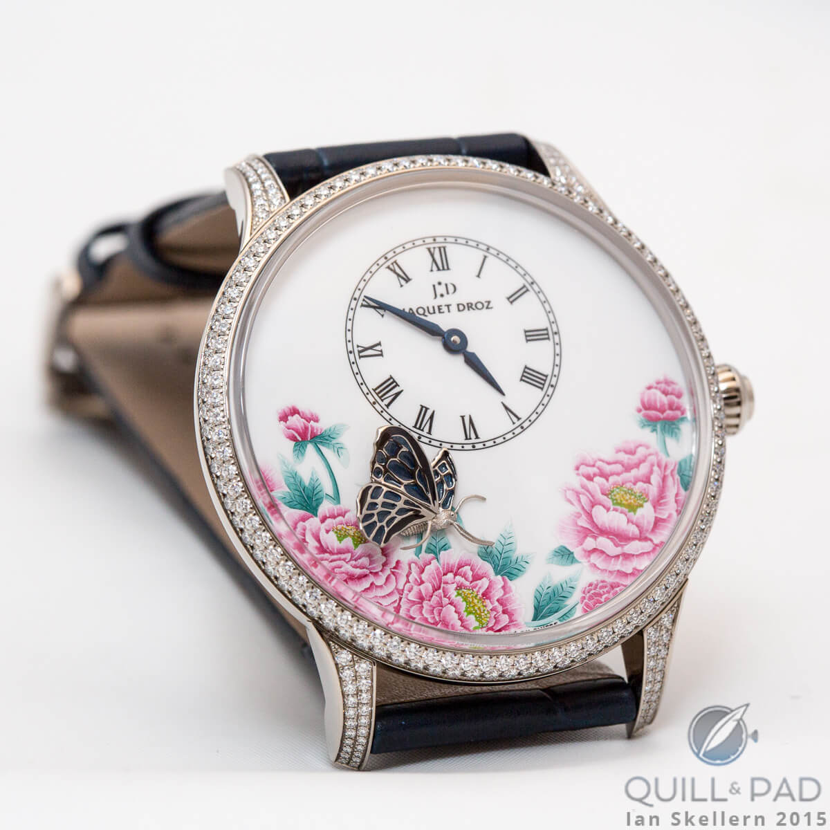 The Jaquet Droz Butterfly Journey in white gold